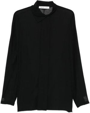 Carven Camisa Con Aplique De Perlas - Negro