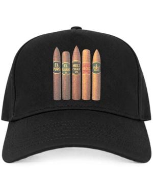 Melt Cigar-Print Cap - Black