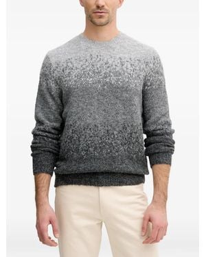 Guess Ombre Crew-Neck Jumper - Grey