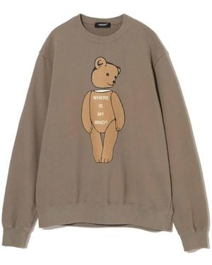 Undercover Sudadera Con Estampado De Oso - Neutro