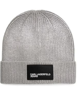 KARL LAGERFELD Berretto A Coste - Grigio