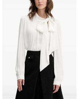 HUGO Blouse À Détail De Nœud - Blanc