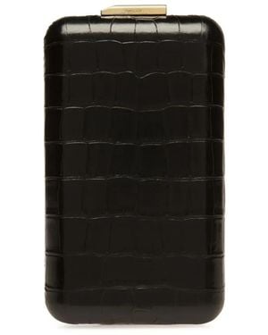 Bally Clutch Met Krokodillen-Reliëf - Zwart
