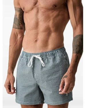 Marc O' Polo Striped Swim Shorts - Blue