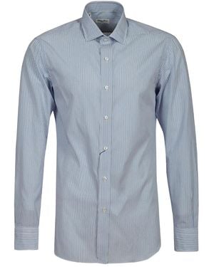 Salvatore Piccolo Camicia A Righe - Blu