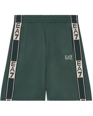 EA7 Pantalones Cortos De Deporte Con Logo - Verde
