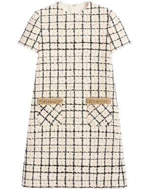 Valentino Garavani Tweed Mini Dress - White