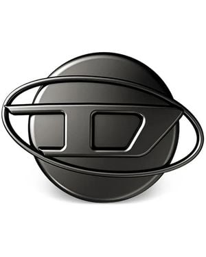 DIESEL X Casetify Logo-Plaque Phone Grip Stand - Black