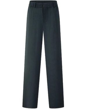 Shanghai Tang Pantaloni Con Vita Elasticizzata - Blu