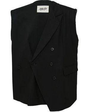 MMAM Double-Breasted Waistcoat - Black