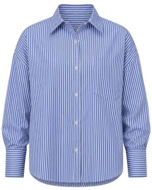 Arlo Mott Watts Stripe-Pattern Shirt - Blue