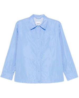 Aspesi Veste Lucciola À Poche Poitrine - Blue