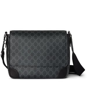 Gucci Gg Emblem Shoulder Bag - Black