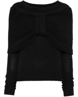 Ermanno Scervino Kaschmirpullover Mit Schleifendetail - Schwarz