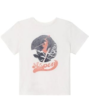 RE/DONE Aspen Print T-Shirt - White
