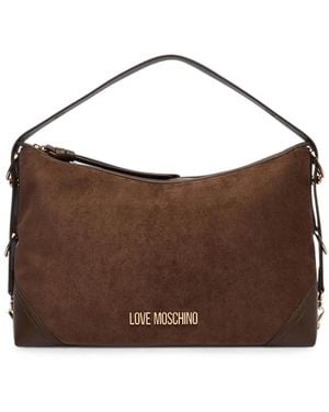 Love Moschino Logo-Lettering Tote Bag - Brown