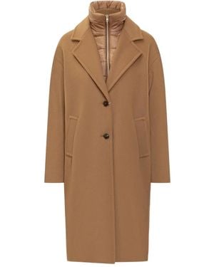 Herno Single-Breasted Wool Coat - Brown
