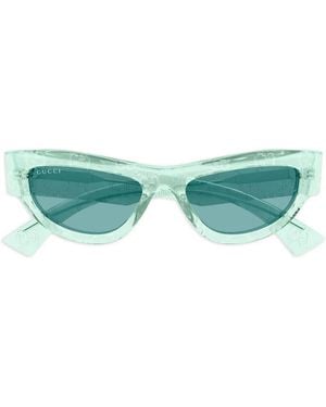 Gucci Lunettes De Soleil À Monture Carrée - Green