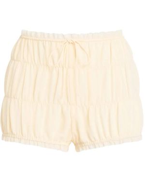 SER.O.YA Lotta Ruffled Shorts - Natural