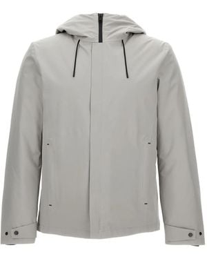 Woolrich Crestmont Hooded Zip-Front Jacket - Grey