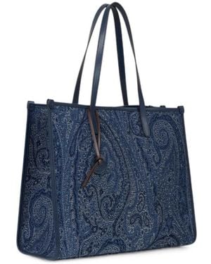 Etro Large Love Trotter Bag - Blue