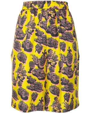Stella McCartney Timothy Silk Shorts - Yellow