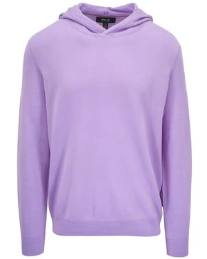 Ralph Lauren Knitted Hoodie - Purple