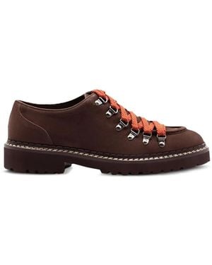Doucal's Schnürschuhe Aus Wildleder - Braun