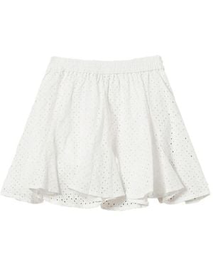 Twinset Broderie-Anglaise Skirt - White