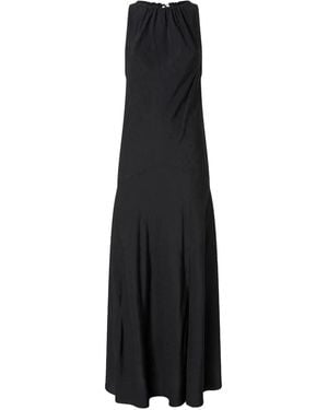 Pinko Agnolotto Gathered Maxi Dress - Black
