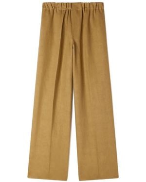 Sandro Elastische Ruimvallende Broek - Geel