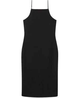 Calvin Klein Robe Mi-Longue Cami À Encolure Carrée - Black