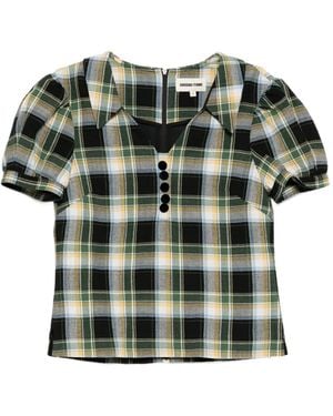 ShuShu/Tong Plaid Blouse - Green