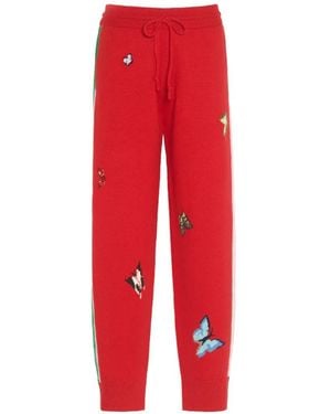 Barrie X Damien Hirst The Butterflies Track Pants - Red