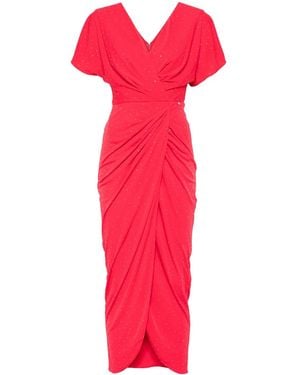 Nissa Crystal-Embellished Maxi Dress - Red