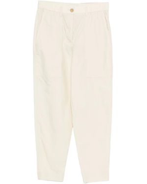 Marc O' Polo Straight-Leg Trousers - White