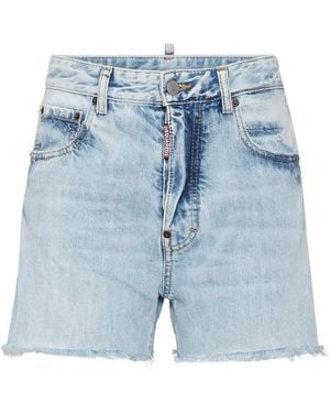 DSquared² Five-Pocket Denim Shorts - Blue