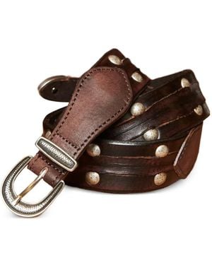 Fortela Studded Buckle Belt - Brown