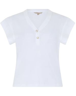 Barbour Verona Ribbed T-Shirt - White