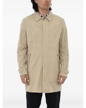 Woolrich Chubasquero Con Cierre Oculto De Botones - Neutro