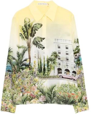 Alice + Olivia Printed Shirt - Green