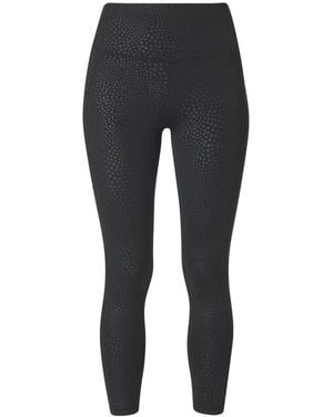 Sweaty Betty Reptile-Embossed Leggings - Black