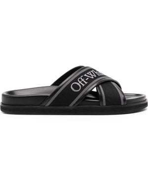 Off-White c/o Virgil Abloh Off- Cloud Criss Cross スライド - ブラック