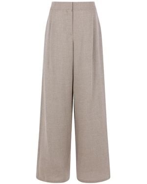 Dusan Herringbone-Pattern Trousers - Grey