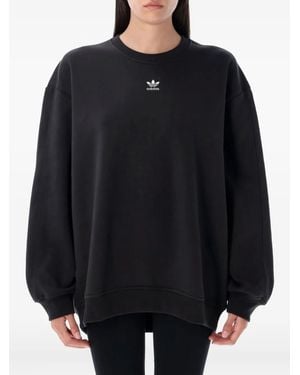adidas Small-Logo Sweatshirt - Black