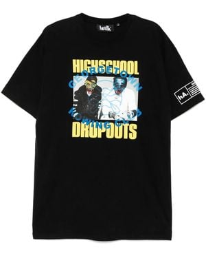 Haculla T-Shirt Highschool Dropouts - Noir