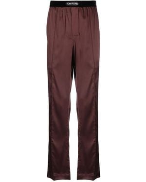Tom Ford シルク パジャマパンツ - パープル