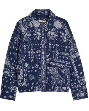 Free People Buttoned Jacket - Blue