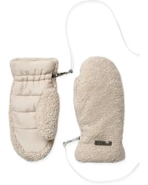 Peserico Faux-Fur Mittens - Natural