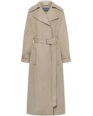 Alberta Ferretti Belted Trench Coat - Natural